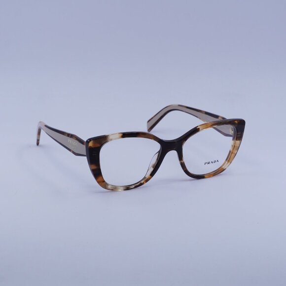 Prada PRB04V 07R1O1 Eyeglasses Havana Caramel 53mm Cat Eye Frame - Picture 4 of 11